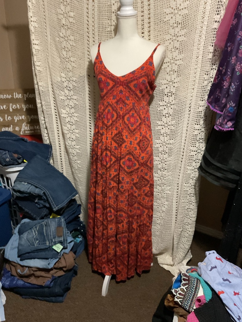 Shyanne Tribal Aztec Western Sun Dress Sundress Festival Wear Maxi Medium